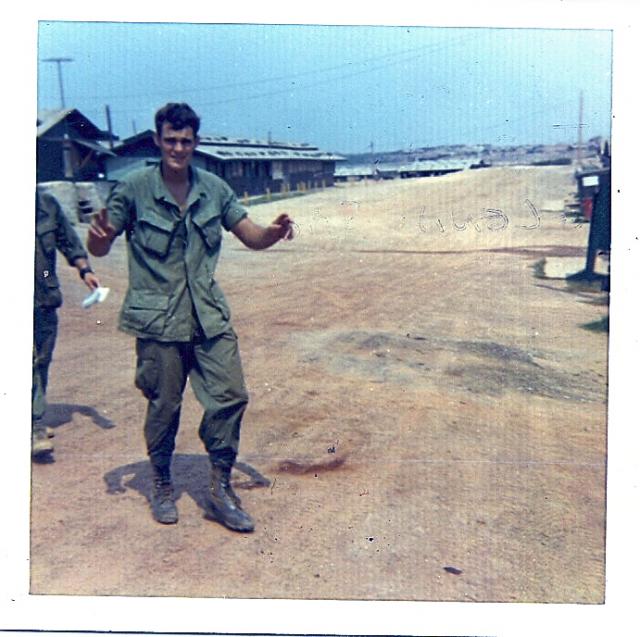 Ron Effler slowing down traffic.