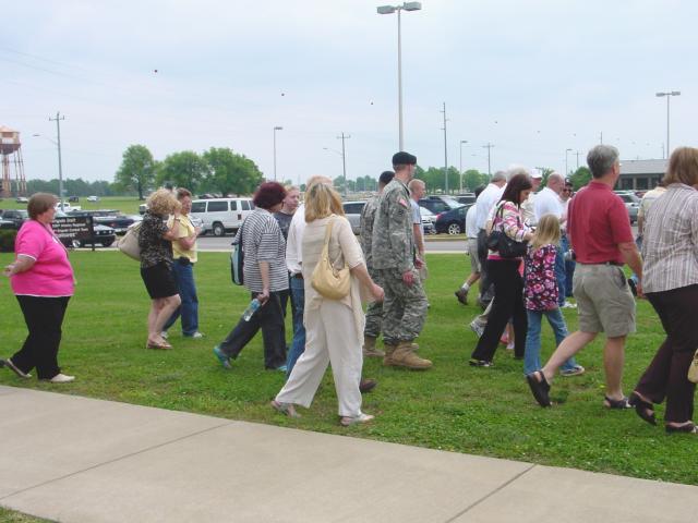 On the way back over the Brigade HQ, we still managed to maintain our sharp formation