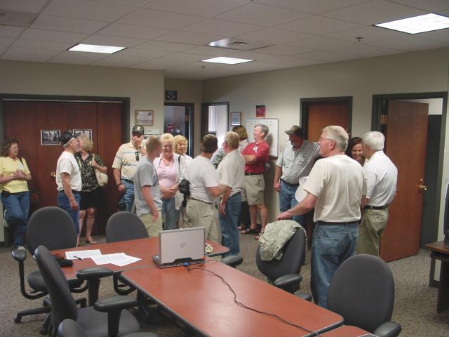 Top Bassett has prepared a powerpoint show and a surprise for the guy's