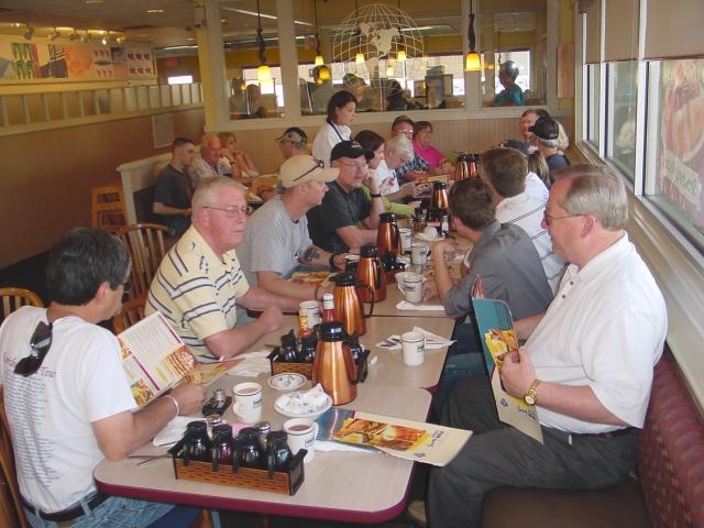 Breakfast on Saturday, before we broke-up and headed back to our day-to-day lives