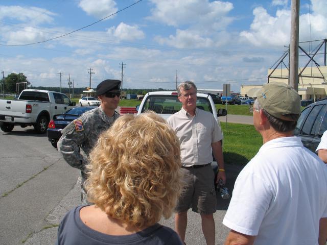 Arriving at the Aviation Area for a tour