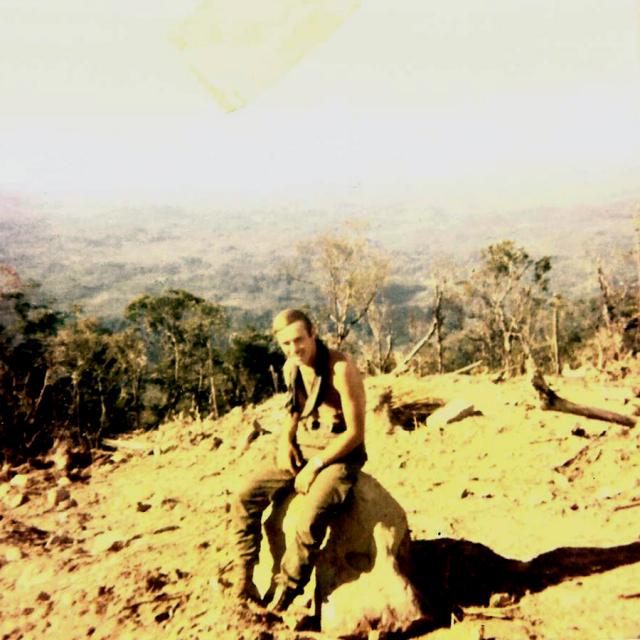 Me at new firebase (Lucas) ocean in background 001